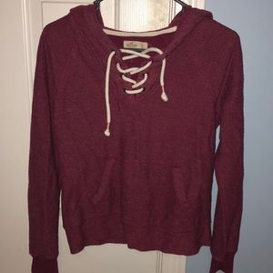 Hollister Lace Up Hoodie